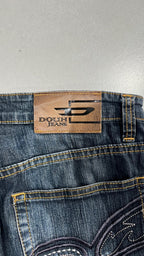 Jeans Blu Denim Scolorito Vintage Y2K (S) — foto 5