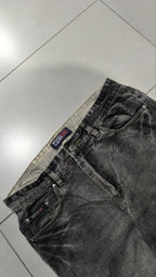 Jeans Gamba Ampia Grigio Slavato Vintage Y2K Uomo (M) — foto 7