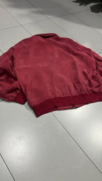 Giacca bomber Most Wollin Zip Collo a camicia Bordeaux Vintage Y2K (M) — foto 8