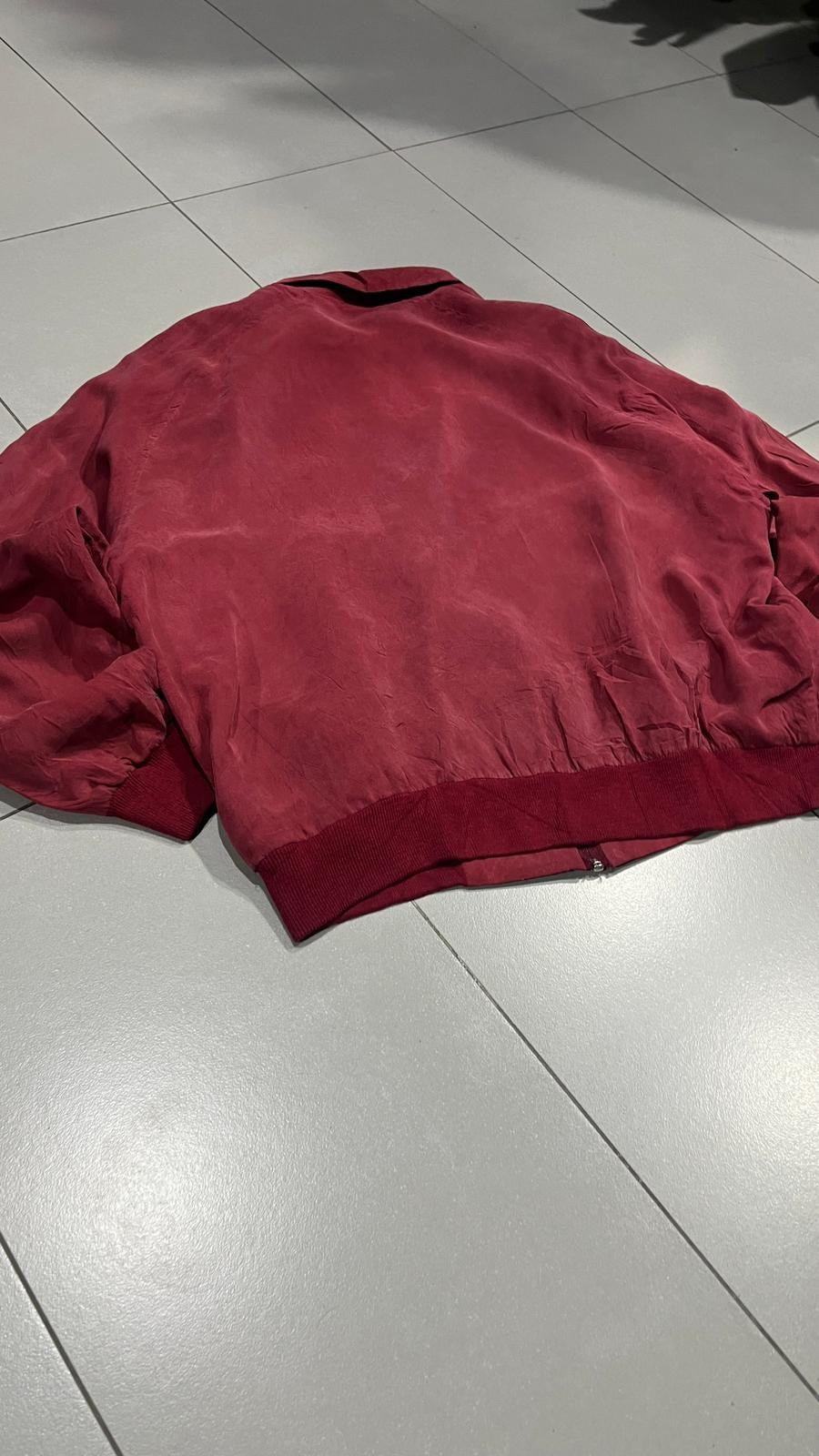 Giacca bomber Most Wollin Zip Collo a camicia Bordeaux Vintage Y2K (M) — foto 8