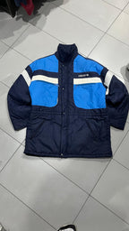 Giacca Imbottita Sportiva adidas Blu Navy Color Block Vintage Y2K (54) — foto 3