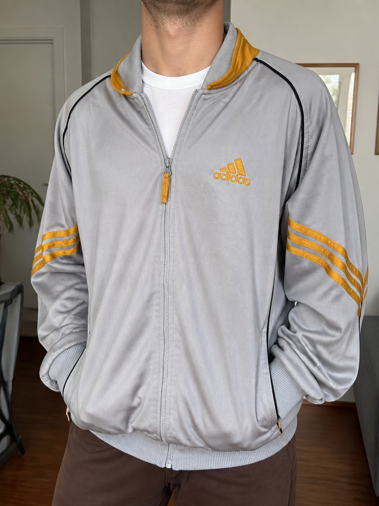 Giacca sportiva con zip adidas Grigio Vintage Y2K (M) — foto 1
