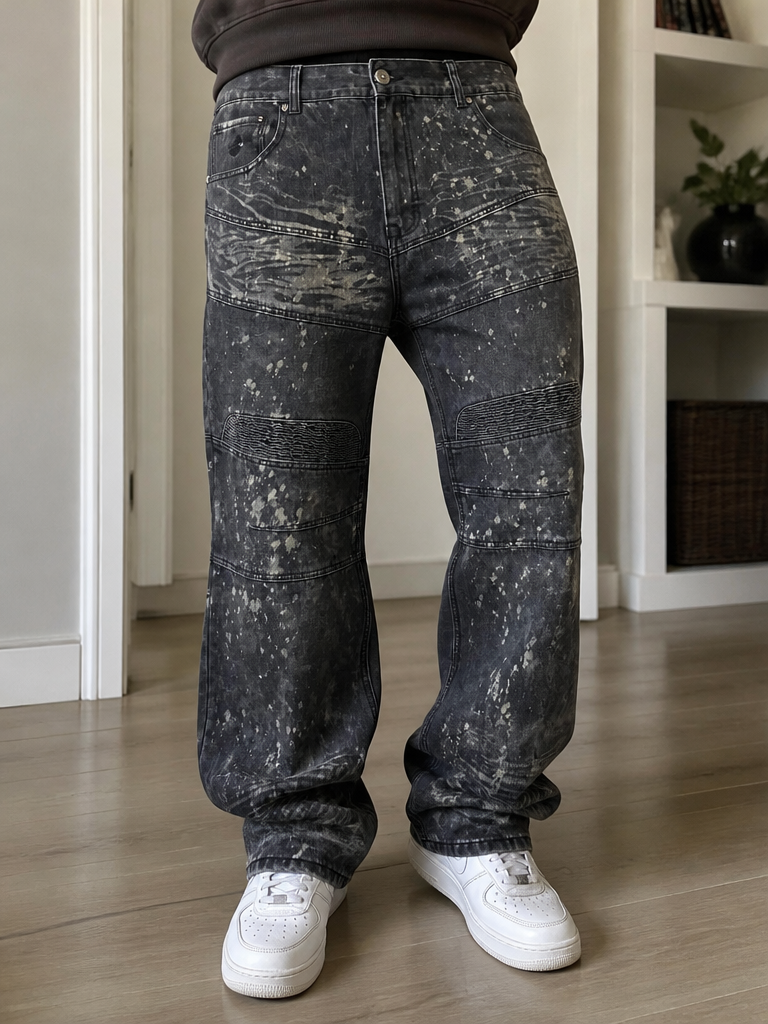 Jeans Rocawear Classic Fit Nero Antracite Vintage Y2K (W44 L32) — foto 2
