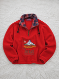 Pile Girardelli Quarter Zip Rosso Ricamo Zermatt Vintage Y2K (M) — foto 1