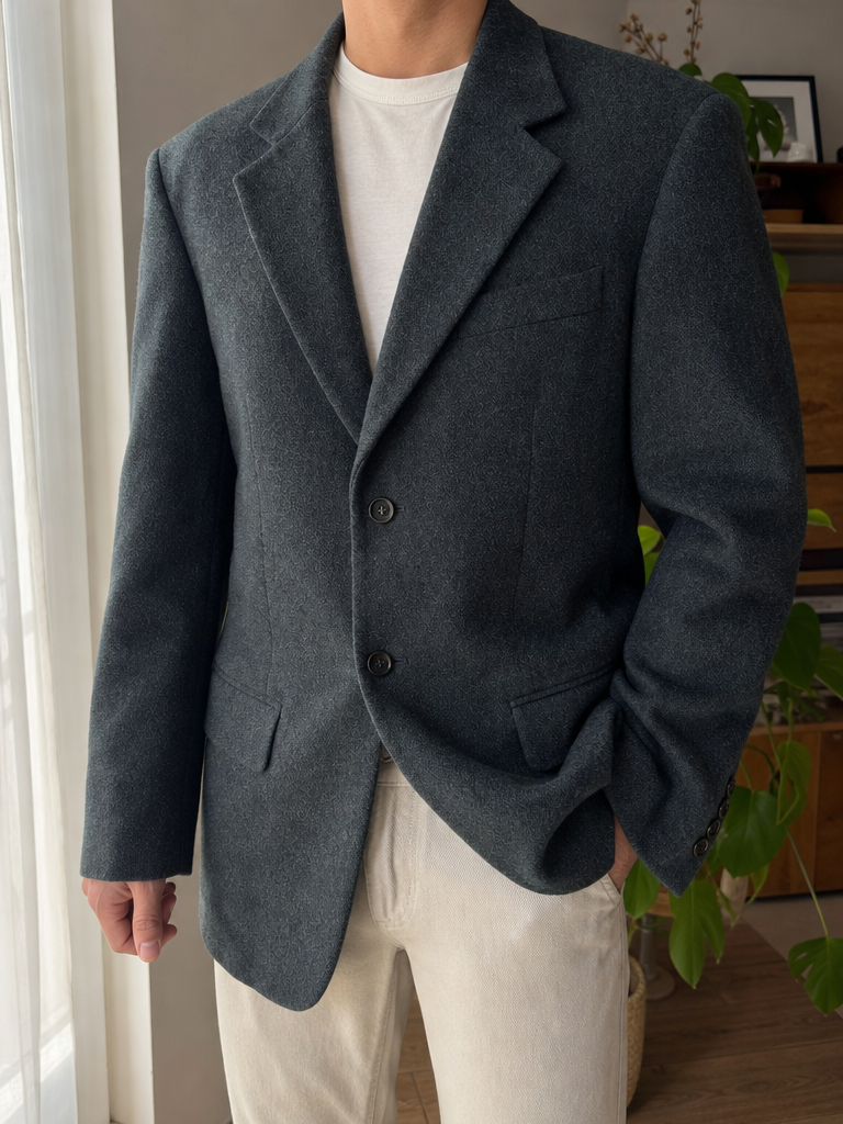 Giacca sartoriale monopetto Example by Missoni grigio antracite Vintage Y2K (XL) — foto 1