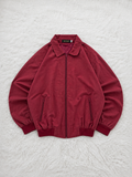 Giacca bomber Most Wollin Zip Collo a camicia Bordeaux Vintage Y2K (M) — foto 1