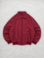Giacca bomber Most Wollin Zip Collo a camicia Bordeaux Vintage Y2K (M) — foto 1