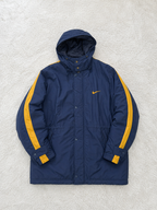 Parka con cappuccio Nike Blu navy e giallo Vintage Y2K (XL) — foto 1