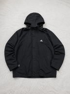 Giacca sportiva adidas con cappuccio e zip integrale Vintage Y2K Nera (XL) — foto 1