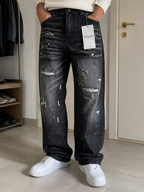 Jeans Brunoloni by Trendmaster Gamba Ampia Dritta Nero Vintage Y2K (30) — foto 2