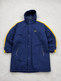 Giacca Sportiva Nike con Cappuccio Blu Navy Giallo Vintage Y2K (XL) — foto 1