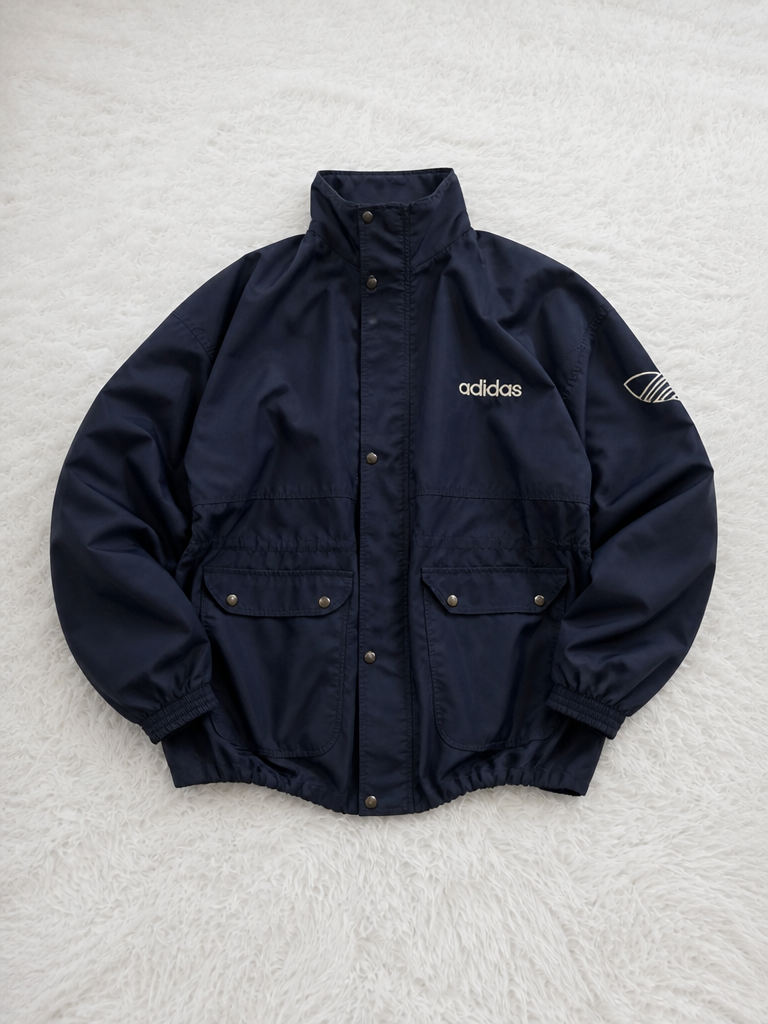Giacca a vento adidas Blu navy Collo alto Vintage Y2K (L) — foto 1