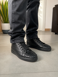 Sneakers Alte Stringate Christian Louboutin Nere Borchie Vintage Y2K (39) — foto 1