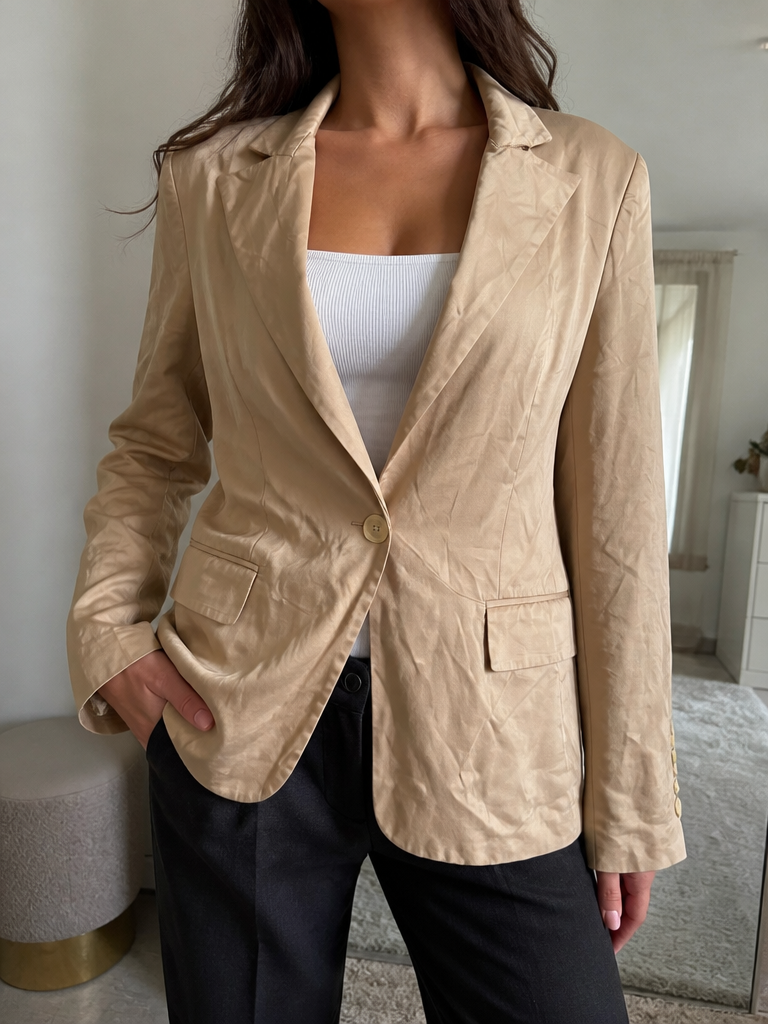 Blazer ICEBERG Monopetto Beige Vintage Y2K (XS) — foto 1
