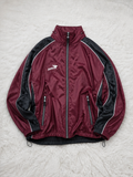 Track Jacket JAKO Full Zip Bordeaux Nero Bianco Vintage Y2K (L) — foto 1