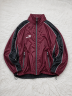 Track Jacket JAKO Full Zip Bordeaux Nero Bianco Vintage Y2K (L) — foto 1
