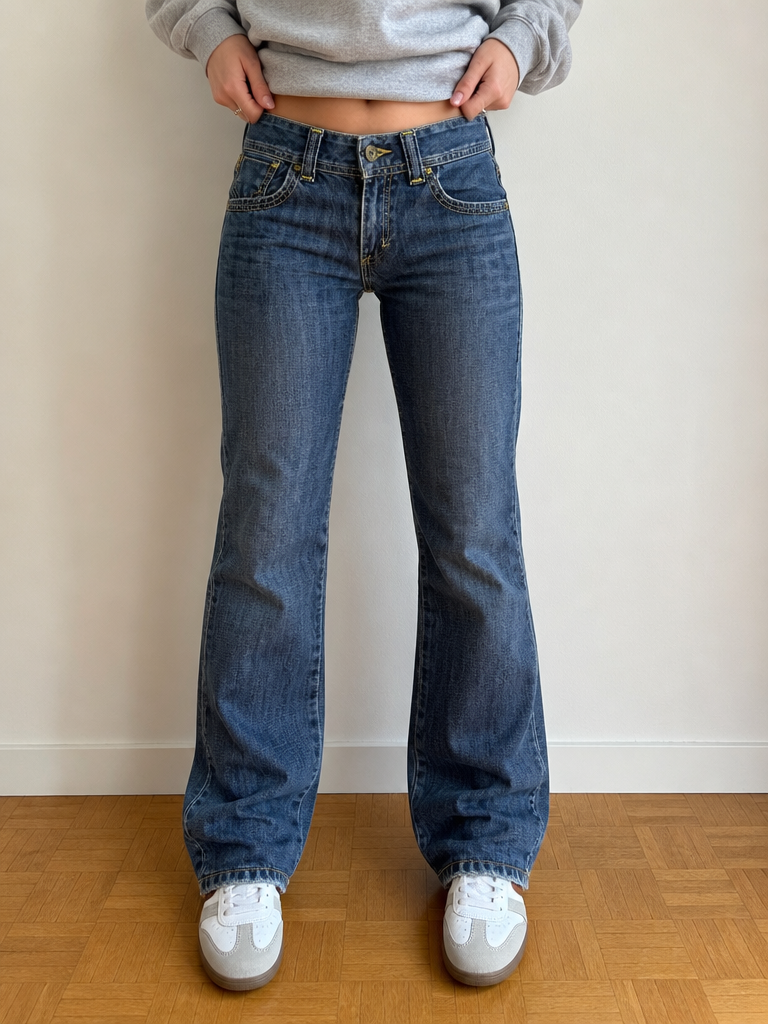 Levis Jeans Patty Anne Skinny Denim Blu Vintage Y2K Donna (XS) — foto 2