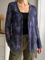 Cardigan Max Mara Seta Maniche Lunghe Floreale Vintage Y2K (44) — foto 1