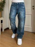 Jeans Denim Rocawear Classic Fit Vintage Y2K Blu Délavé — foto 2