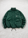 Giacca sportiva adidas Full Zip Collo Alto Verde Scuro Vintage Y2K (XXL) — foto 1