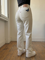 Denim Levis Baggy Fit Particular Embrodiered Butterfly (M)