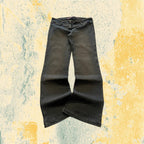 Denim Jeans Stone Wash BootCut Flare Fit Low Waist (S)