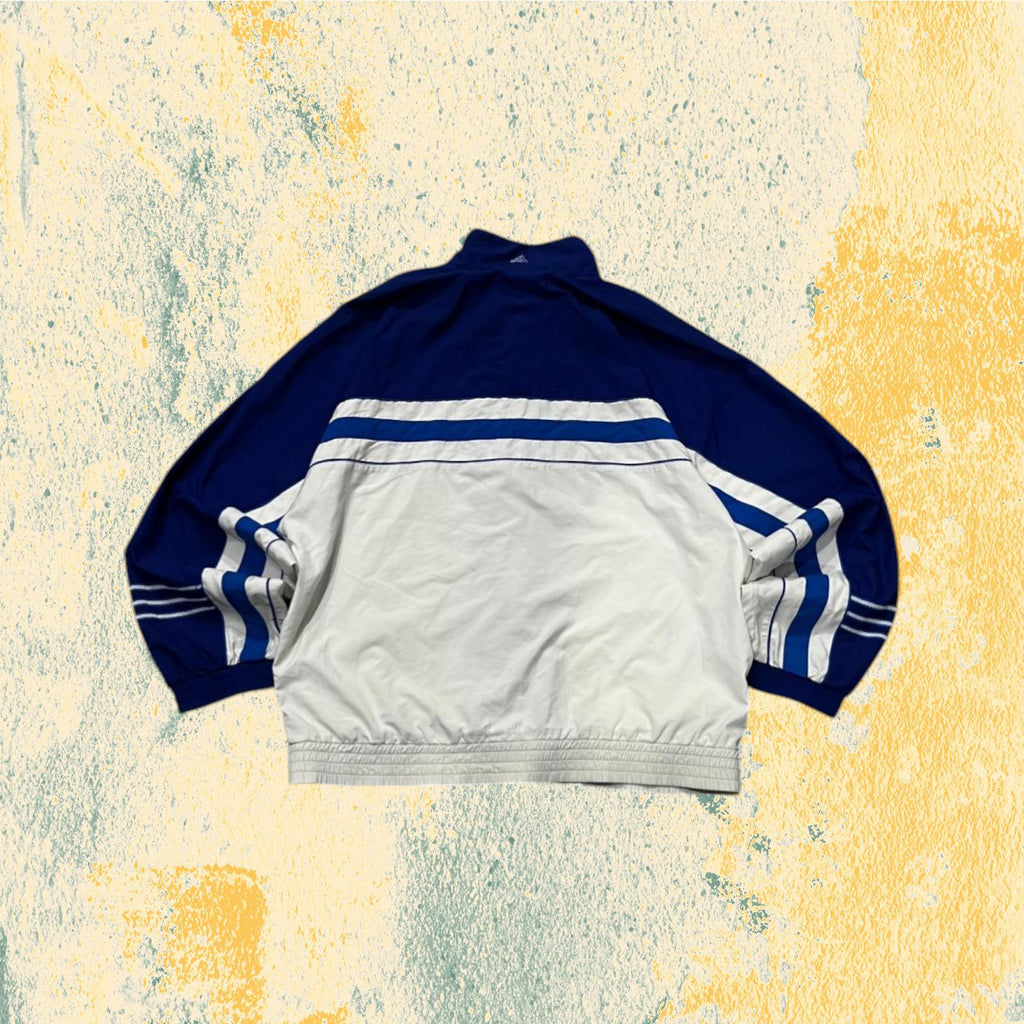 Felpa con Zip Adidas - TrackJacket Vintage anni 2000 Boxy Fit Oversize (M)