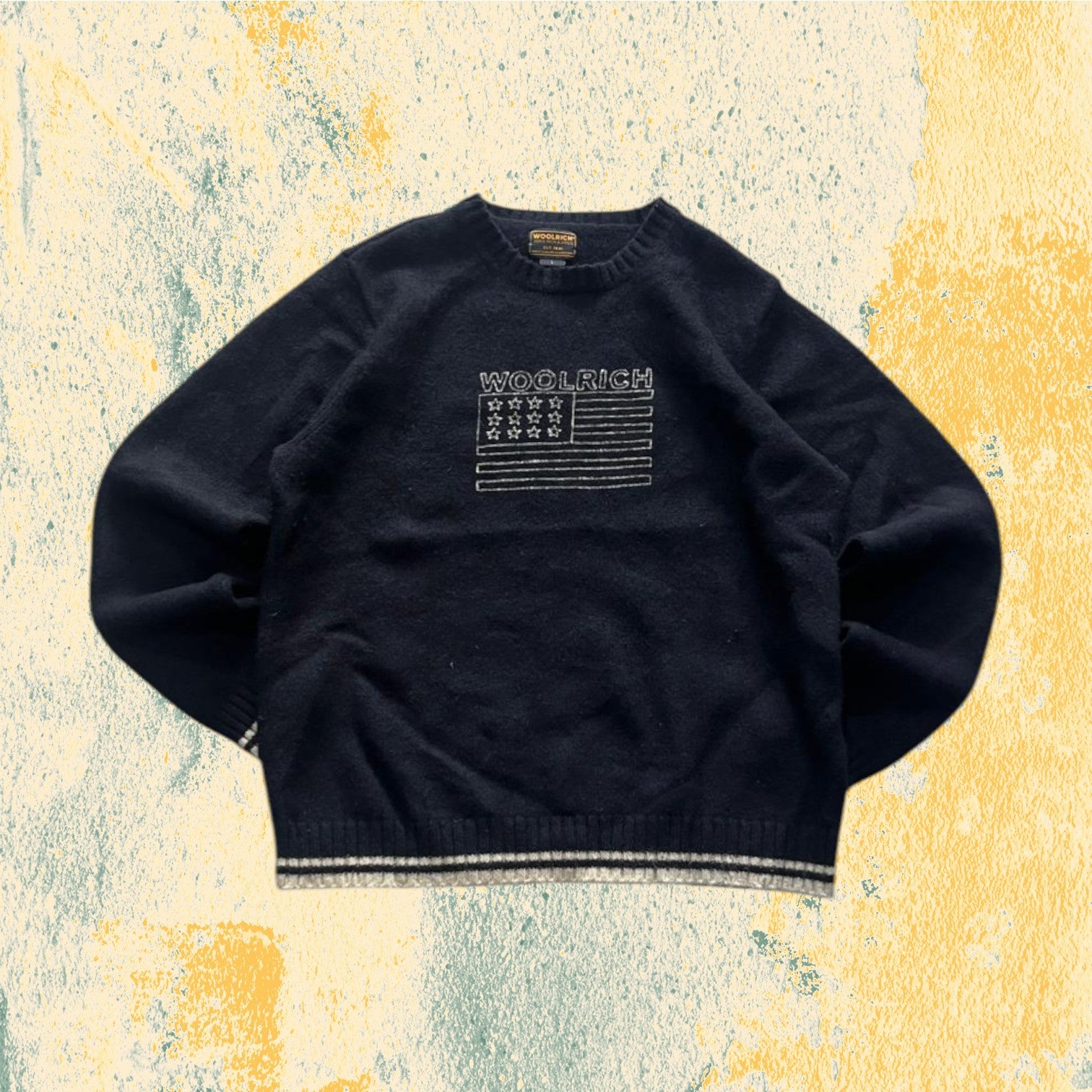 Maglione Woolrich con Stampa Centrale Vintage Piece (L)