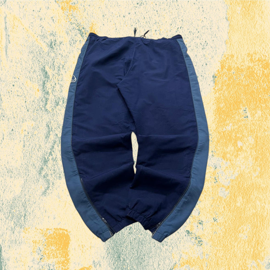 TrackPants Asics Vintage Blu Marino / Azzurro - Tuta Asics Baggy (XL)