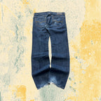 Denim Jeans Straight Fit Diesel Blu Wash Embroidered (XL)