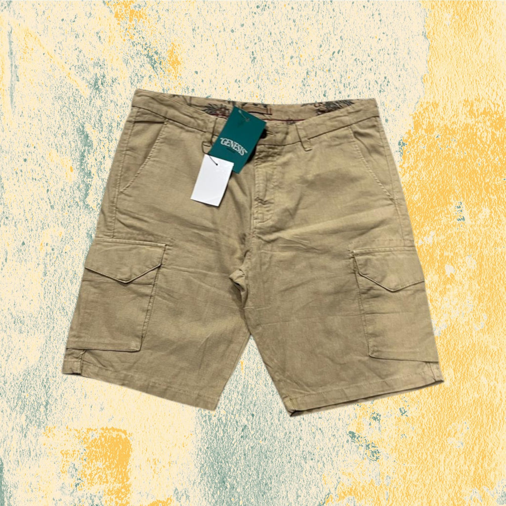 Pantaloncino Cargo con Tasconi Beige (XL)
