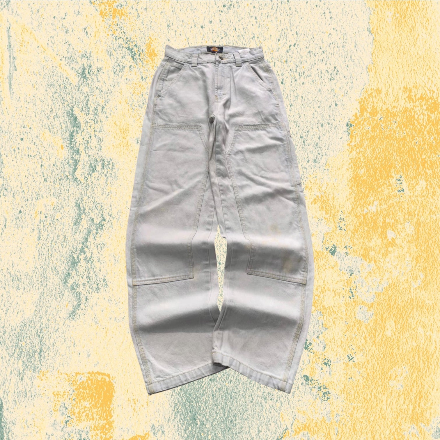 Denim Jeans Dickies Baggy Fit Light Blue con Macchie (XS)