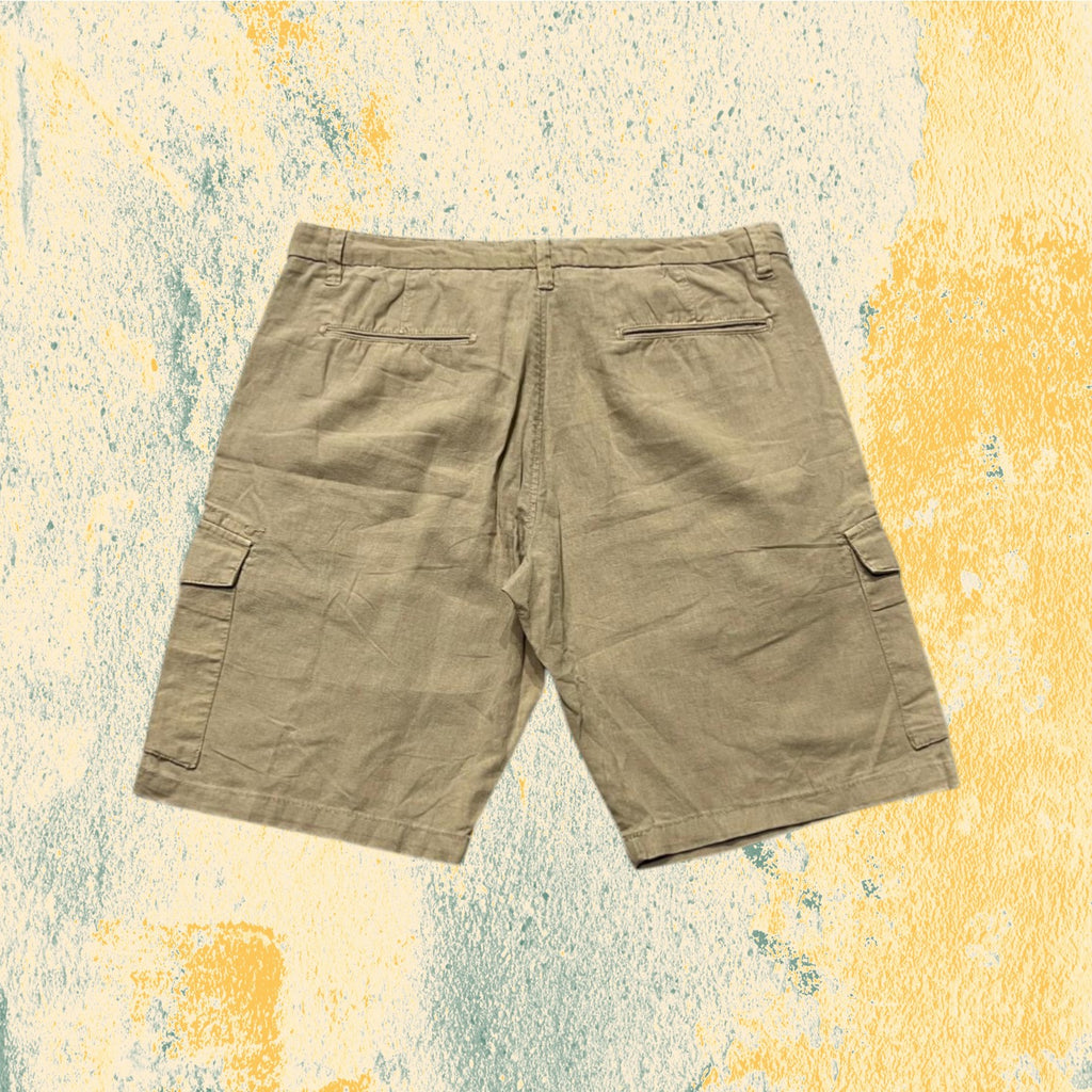 Pantaloncino Cargo con Tasconi Beige (XL)