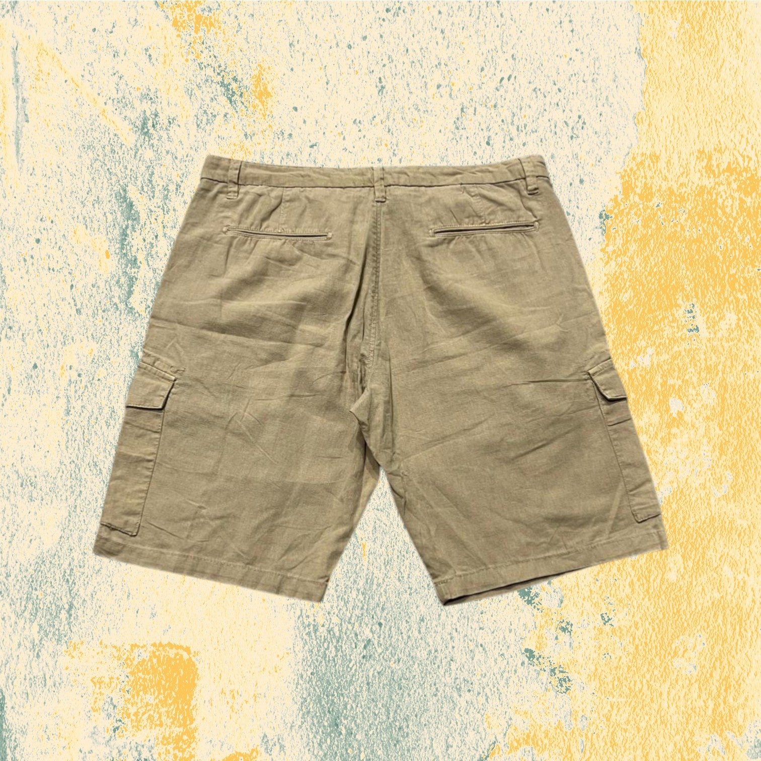 Pantaloncino Cargo con Tasconi Beige (XL)