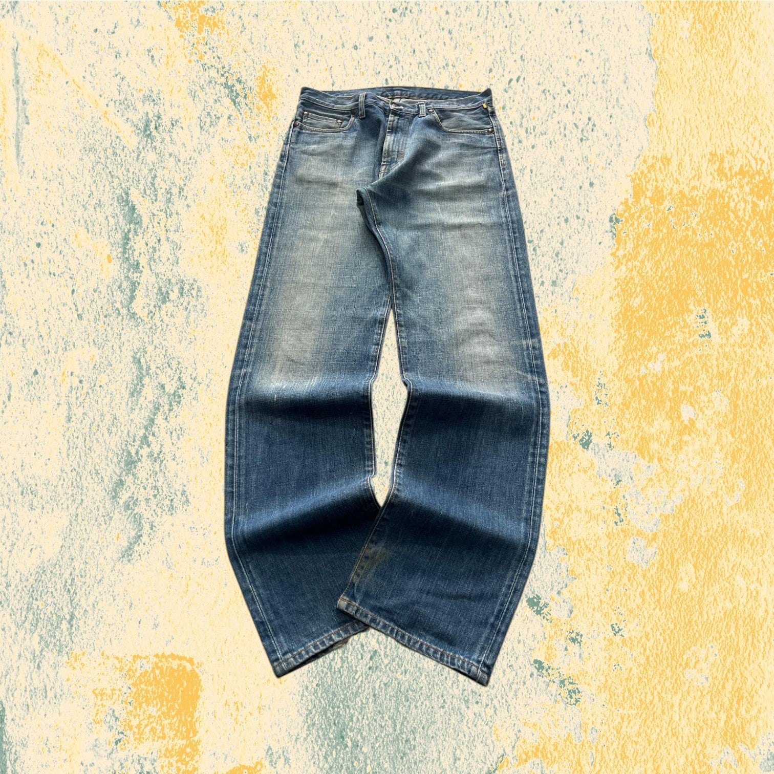 Denim Jeans Baggy Fit Meltin Pot Heavy Denim Washed (M)