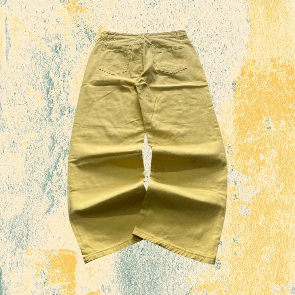 Denim Jeans Baggy Fit Yellow Particular Balloon (XS)