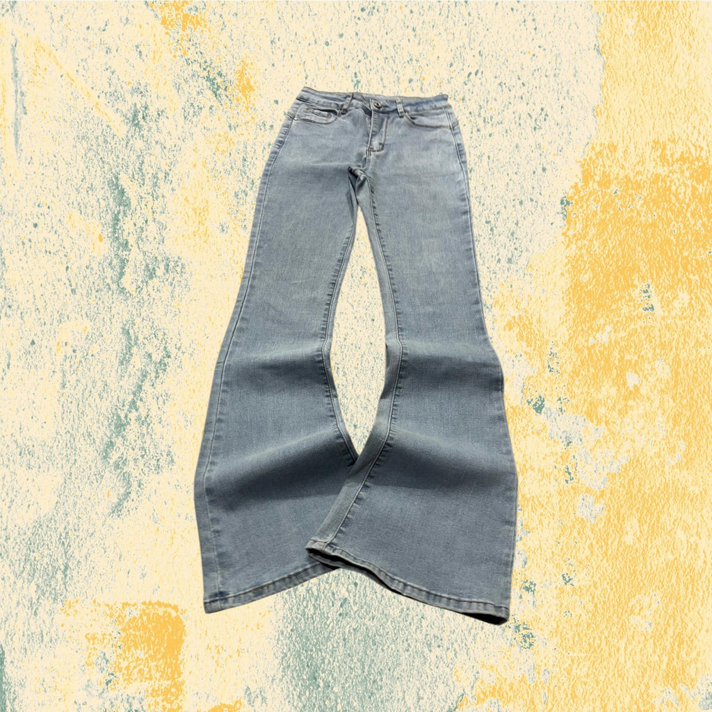 Denim Jeans Svasati Bootcut Fit Light Blue (XS)