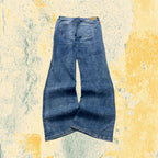 Denim Jeans Flare Washed Light Blue (M) - Jeans Svasati