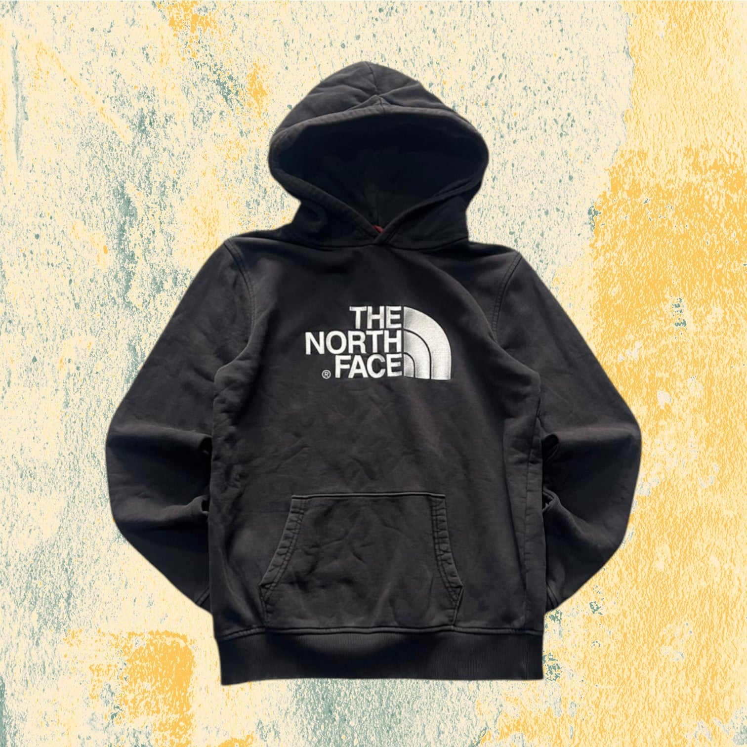 Felpa The North Face Nera Ricamata (XL bambino veste una M uomo)