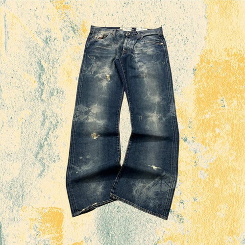 Denim Energie Washed Jeans Particular Super Baggy Fit Hip-Hop VIntage Y2K (M)