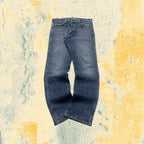 Denim Jeans Wrangler Straight Fit Vintage Blu (L)