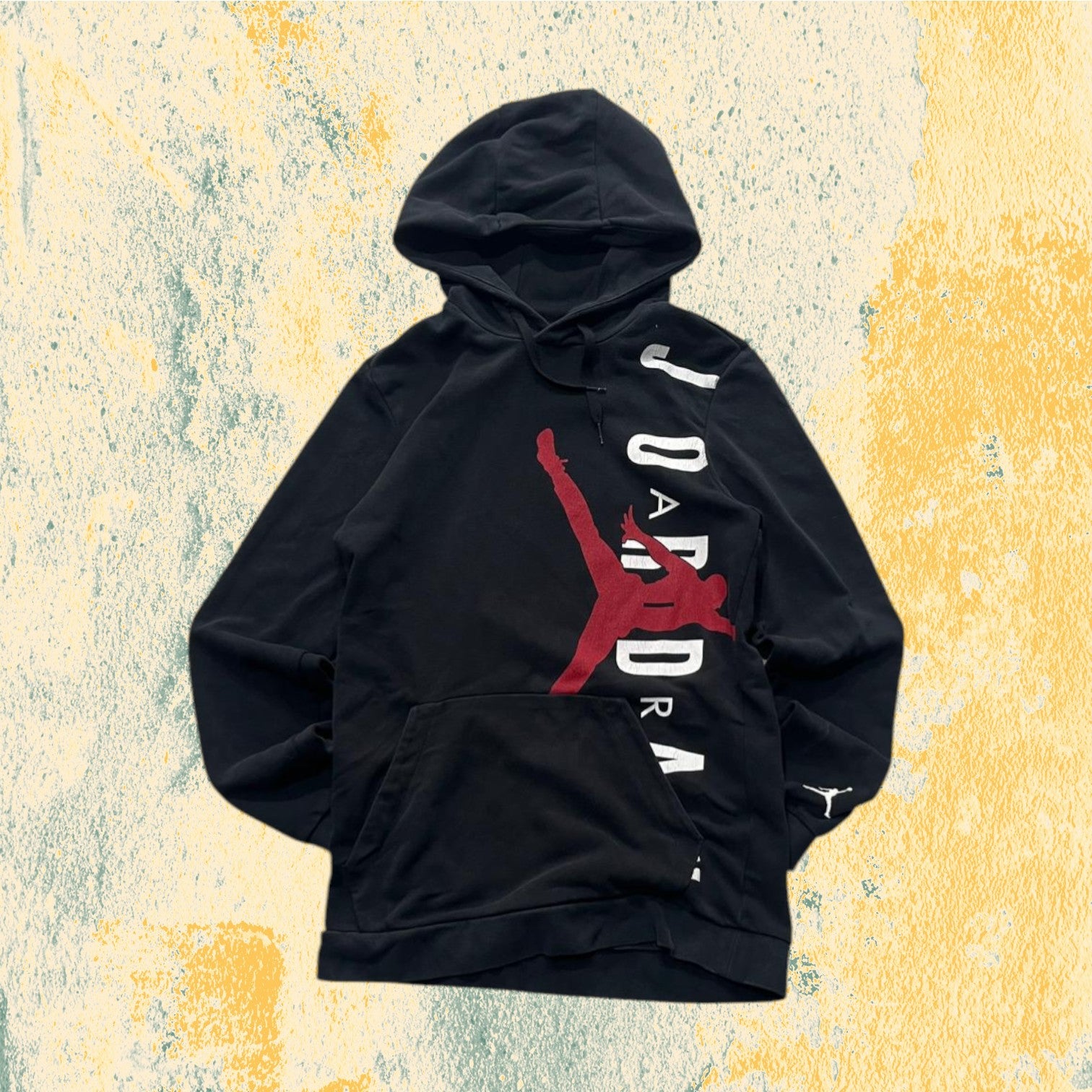 Felpa Air Jordan Nera con Stampa (S)