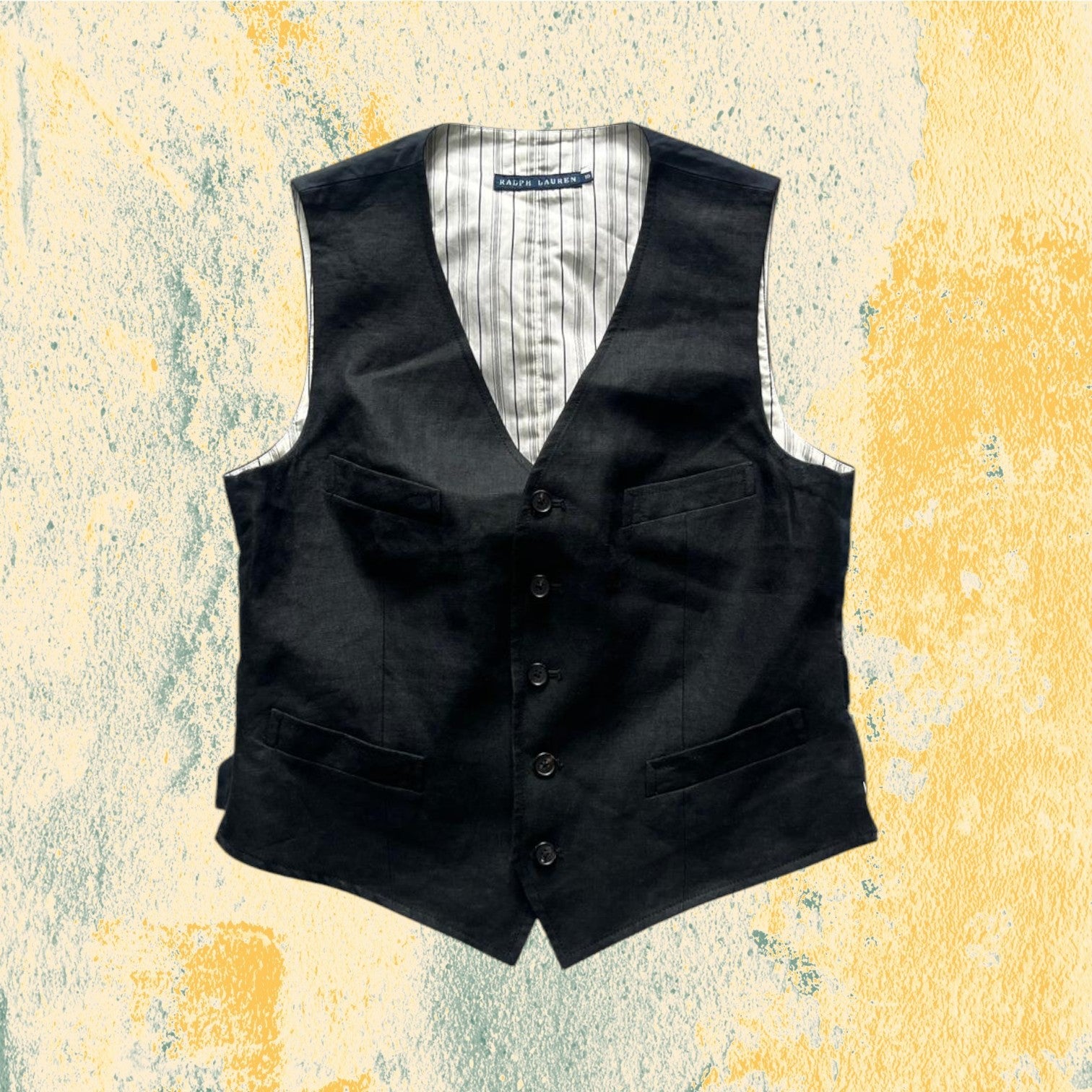Gilet Ralph Lauren da Donna Nero Vintage (S)