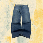 Denim Jeans G-Star Raw Blue Washed Baggy Fit Embroidered (L)