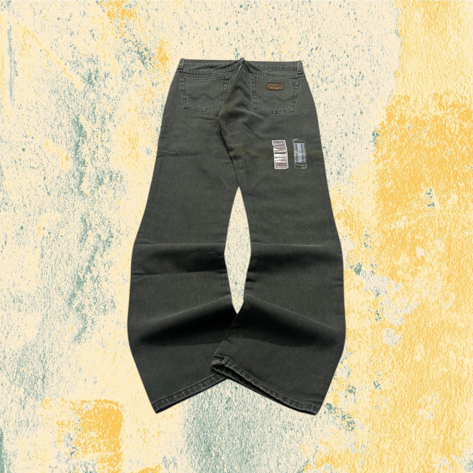 Denim Jeans Wrangler NEW Verde Cachi Bootcut Fit - Jeans Svasati (S)