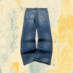 Denim Jeans G-Star Raw Blue Washed Baggy Fit Embroidered (L)