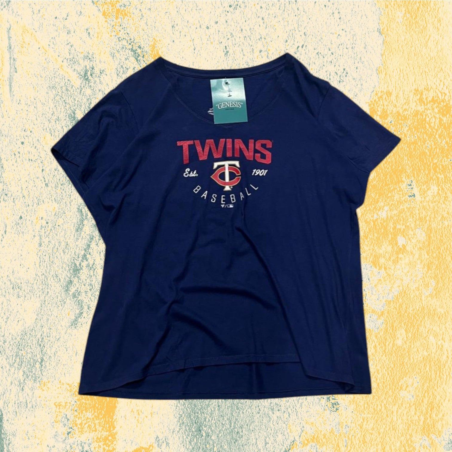 T-Shirt Minnesota Twins MLB Scollo a V (XXL)