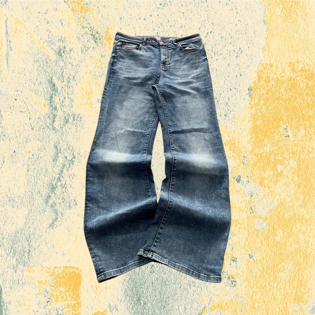 Denim Jeans Flare C&A Washed - Jeans Svasati (M)