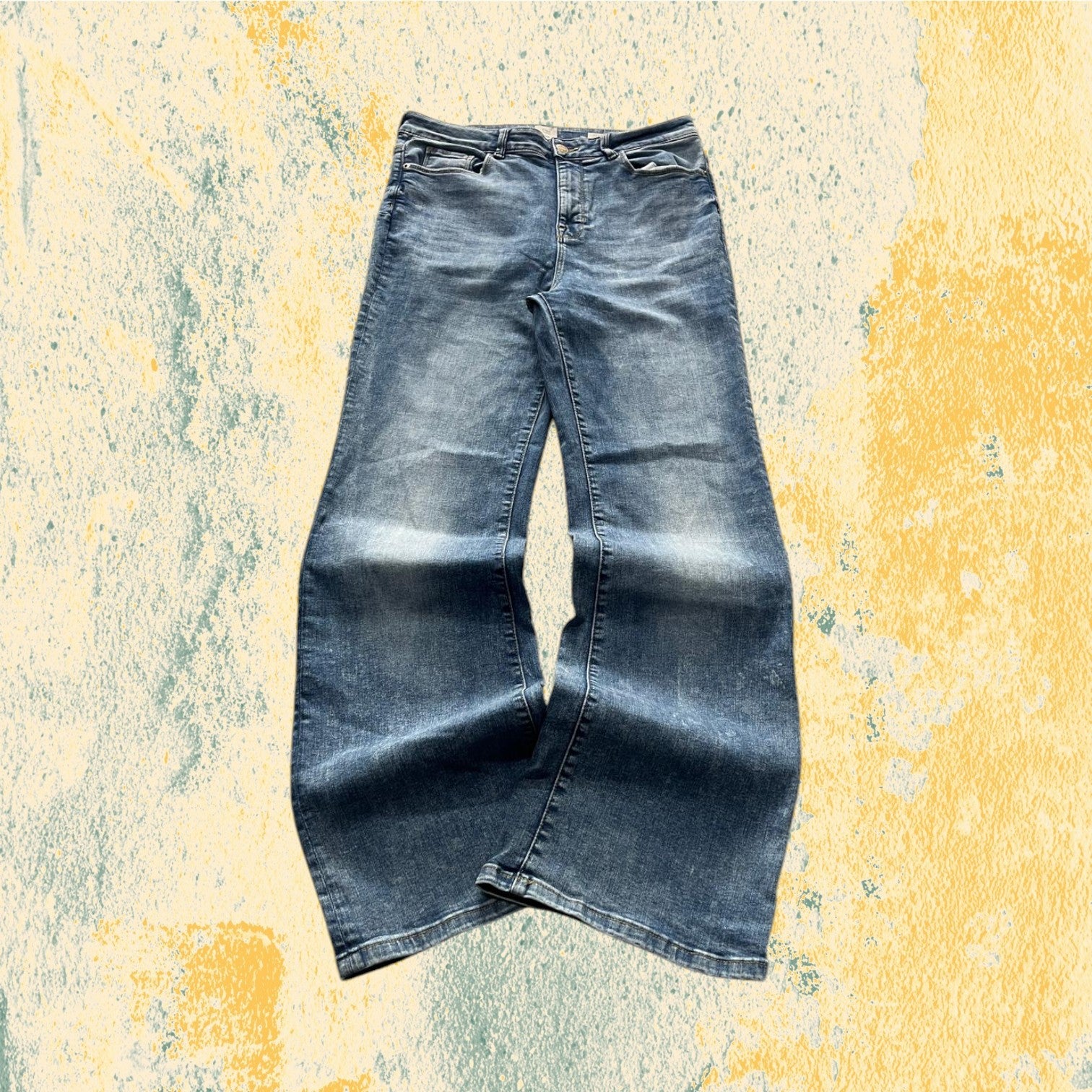 Denim Jeans Flare C&A Washed - Jeans Svasati (M)