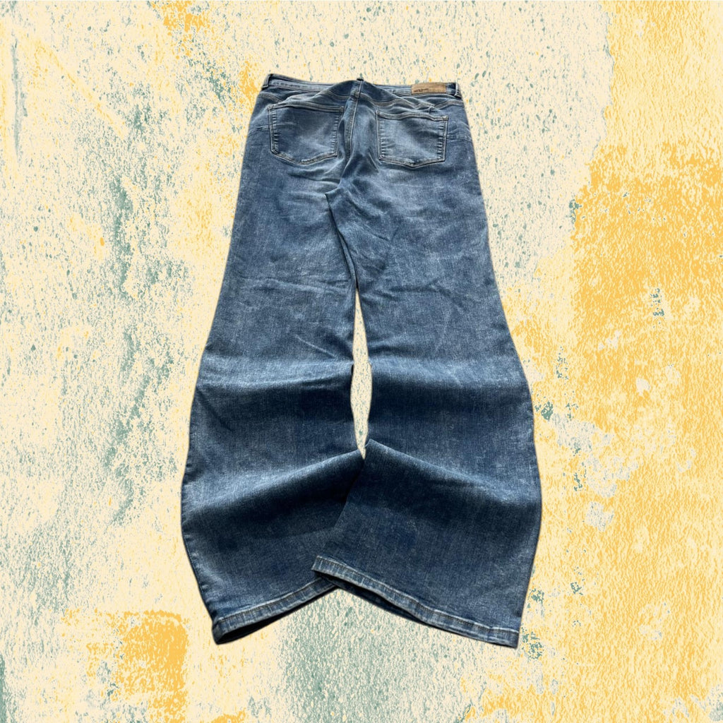 Denim Jeans Flare C&A Washed - Jeans Svasati (M)